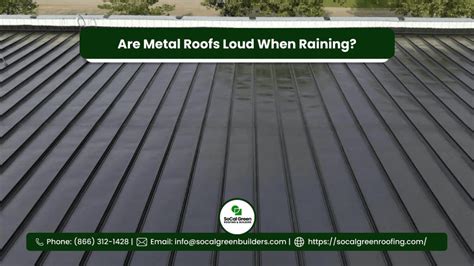 metal roof noise when it rains